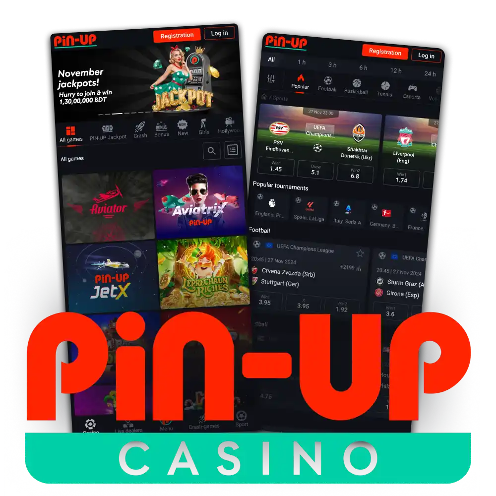 Download Pin Up app for Android and iOS for free.