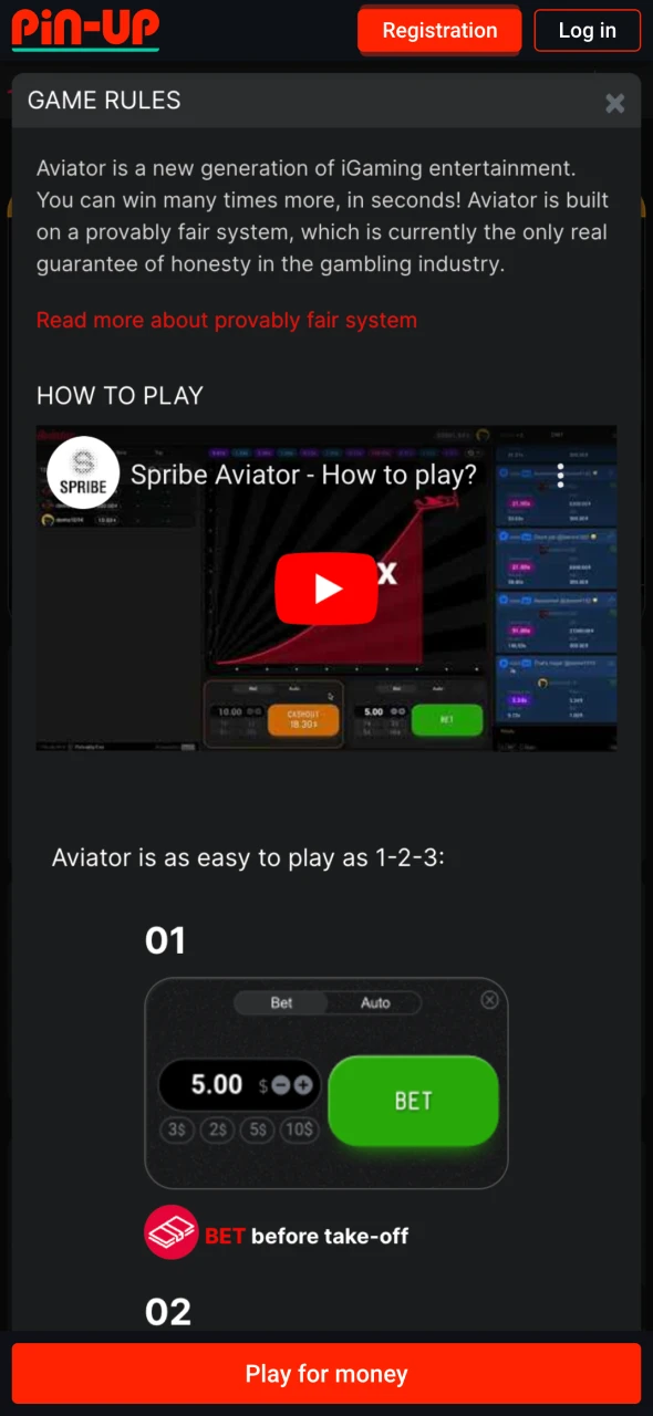 Learn how to play Pin Up Aviator game.