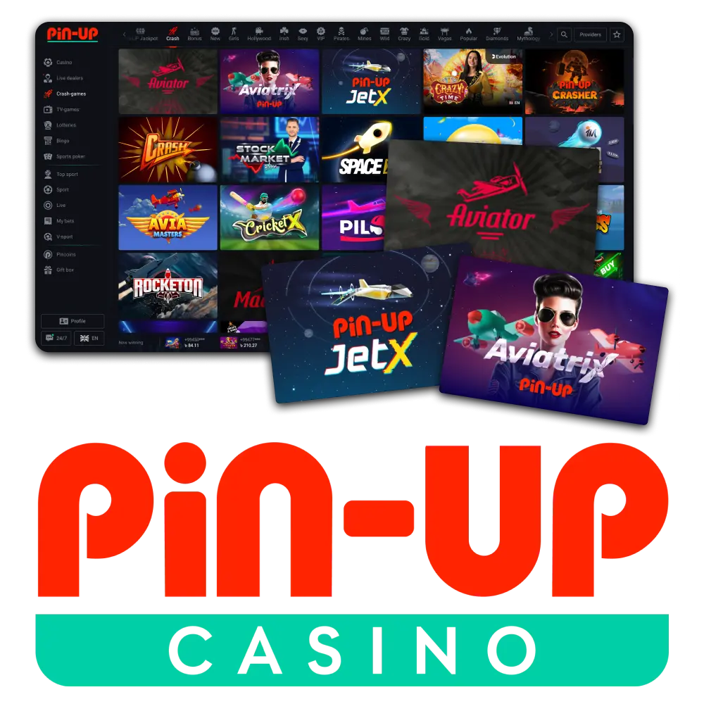 Get a unique experience with Pin Up casino crash games.