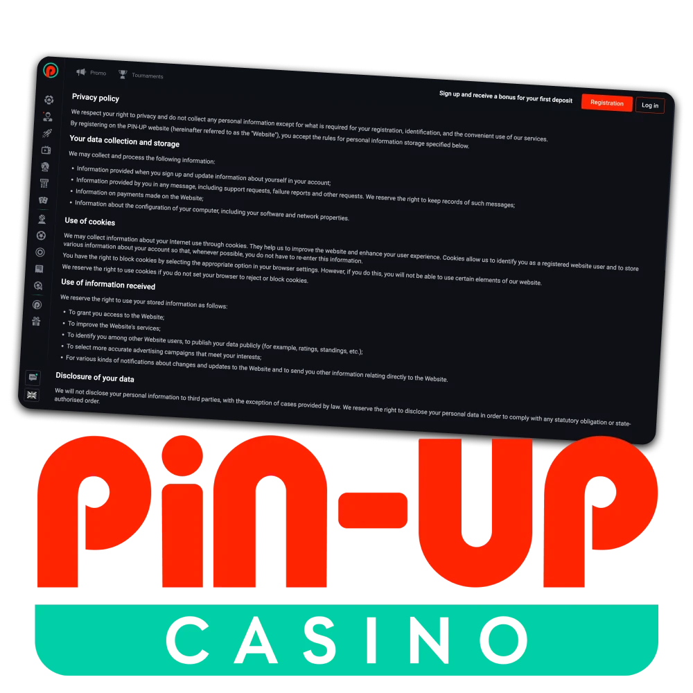 Your personal information is protected at Pin Up casino.