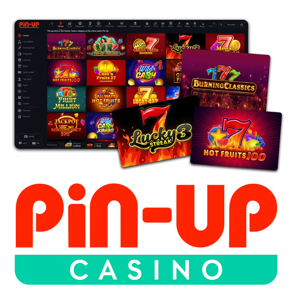 Pin Up offers you a large selection of slots.