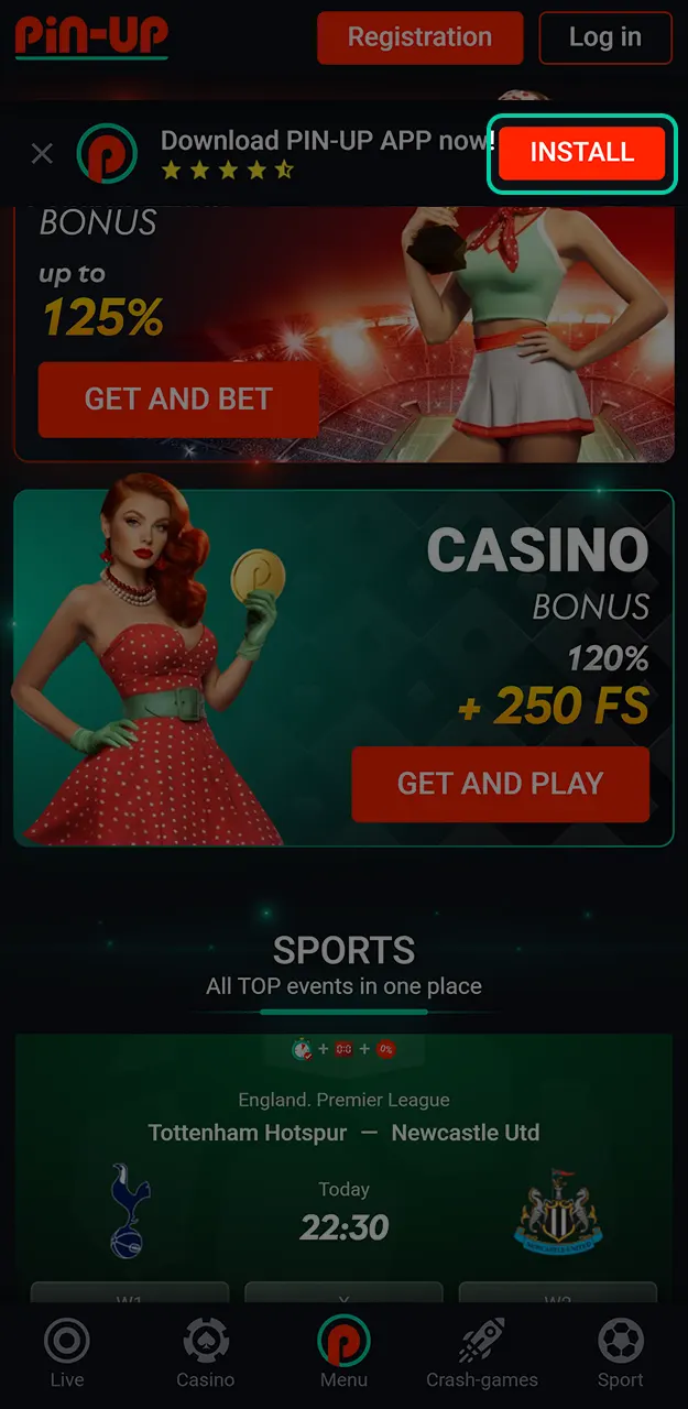 Start the setup process for the Pin-Up App on your Apple device today.