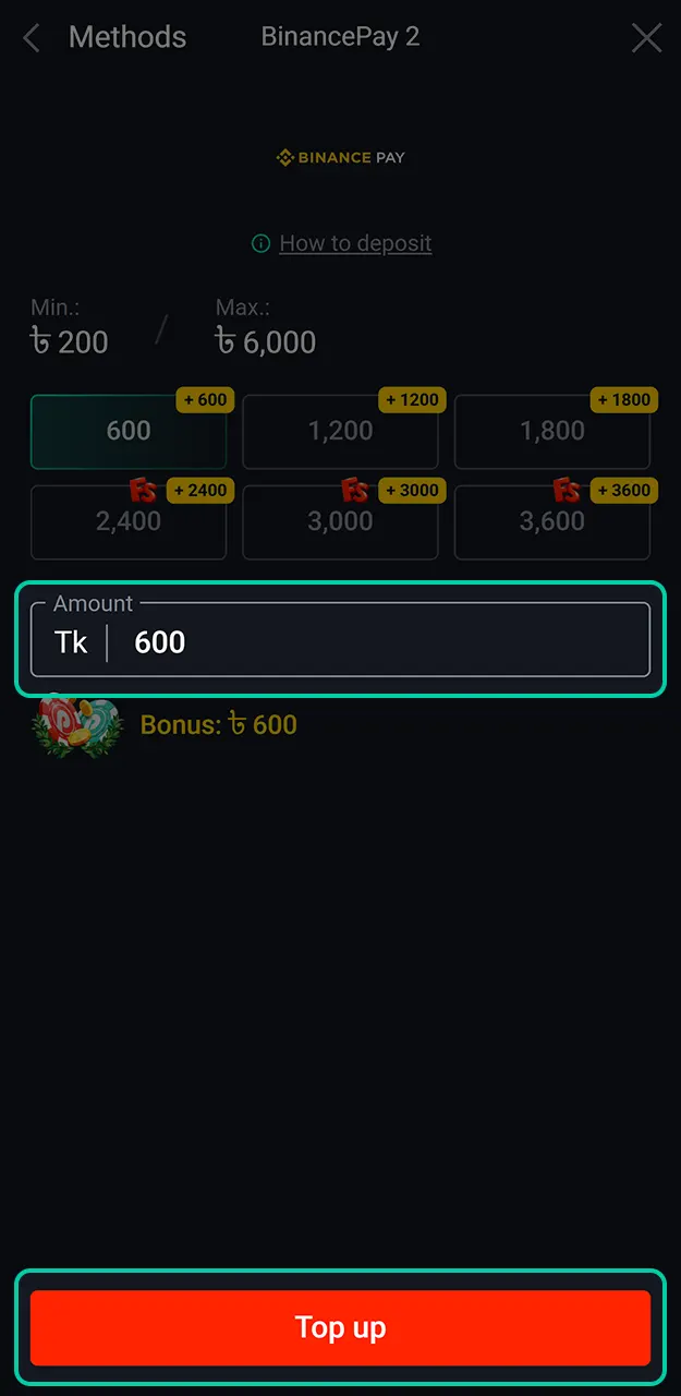 Top up your balance using BDT to start Pin-Up cricket betting.