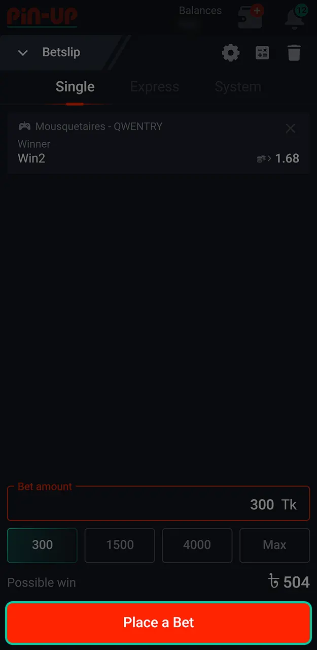 Confirm your wager and enjoy live Pin-Up E-Sports betting action today.