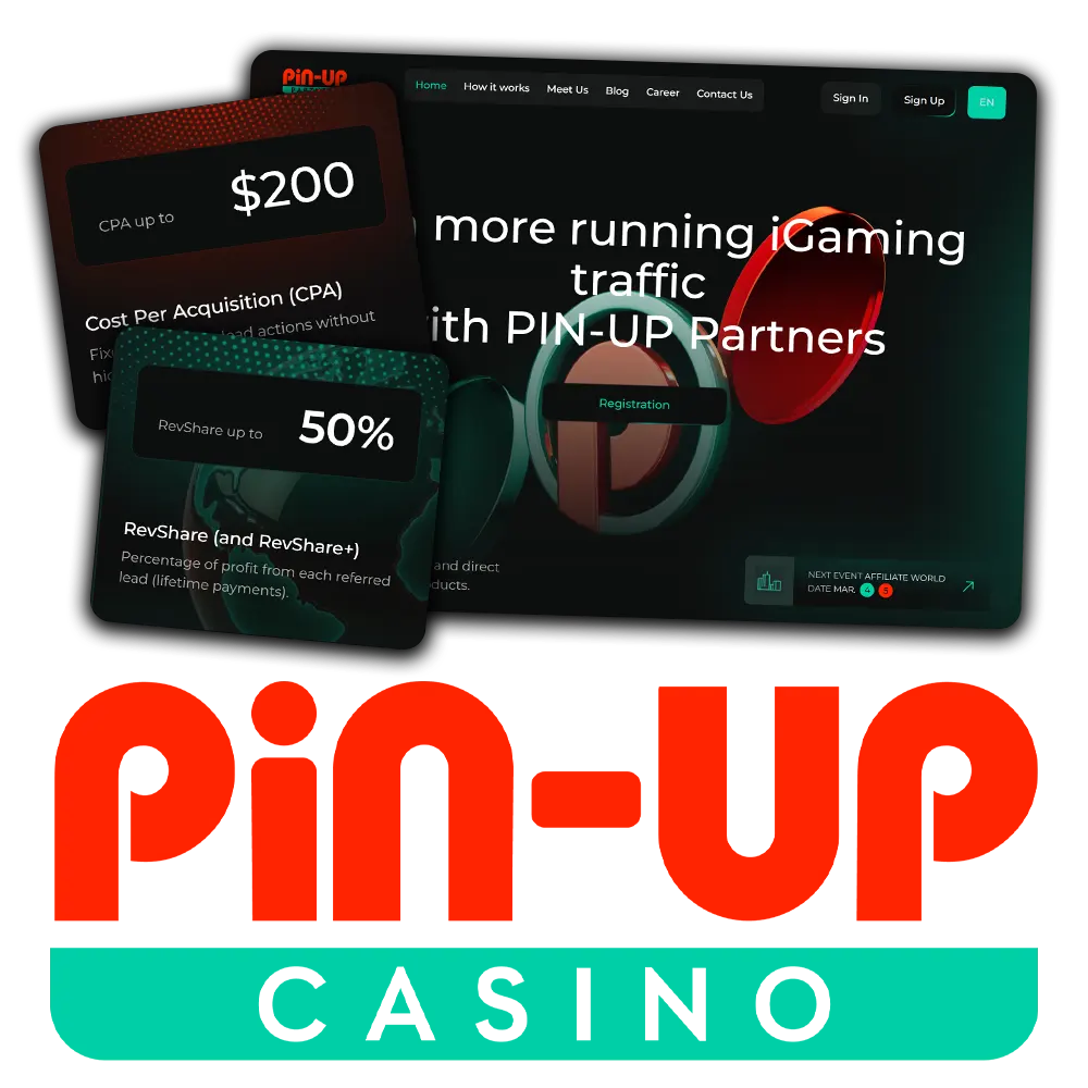 Join the Pin-Up affiliate program to start earning.