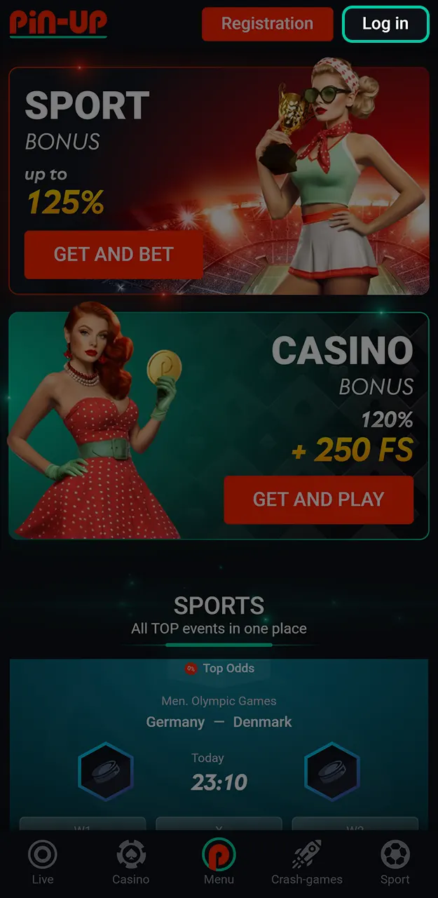 Access your profile to apply your exclusive Pin-Up promo code today.